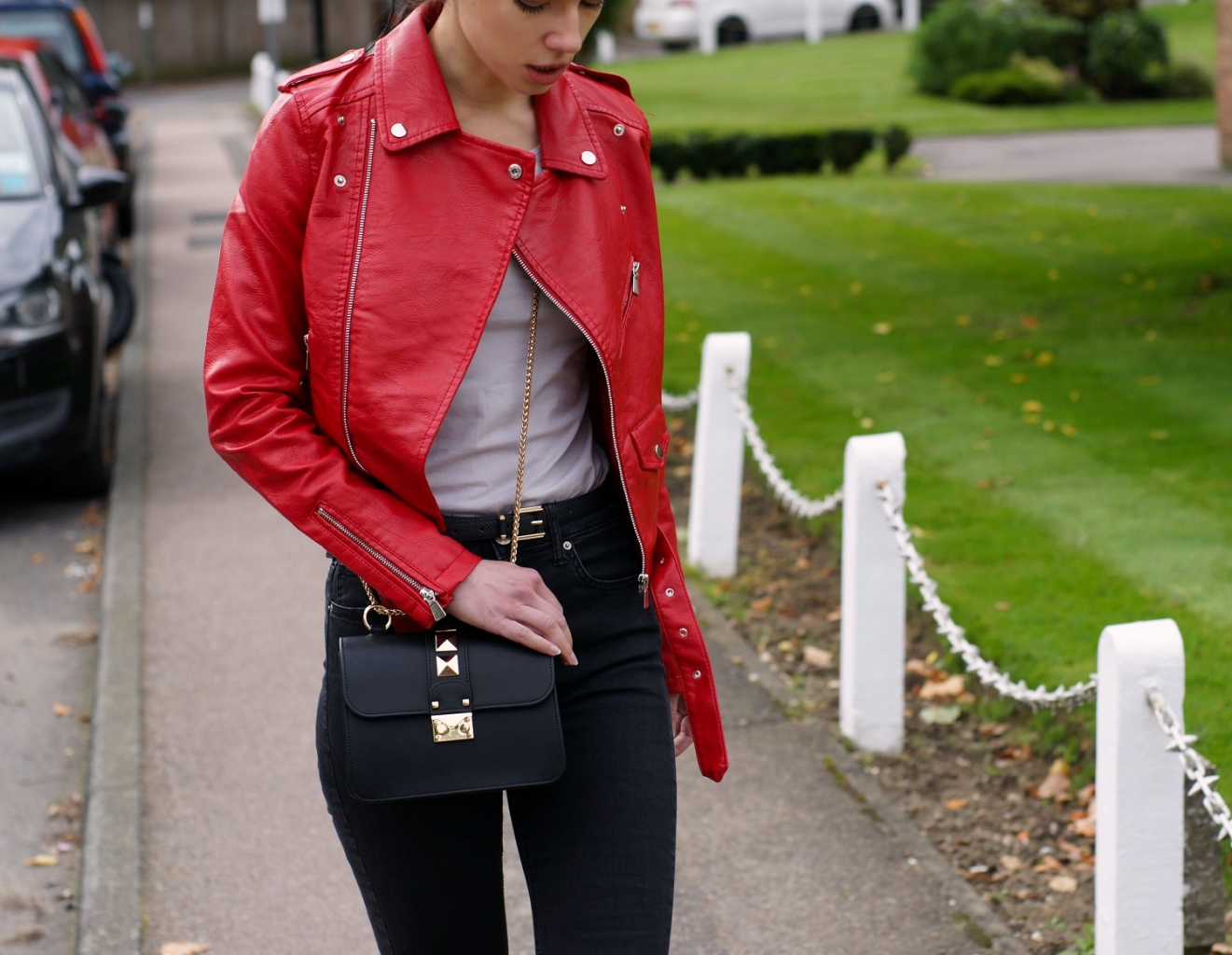 The Red Biker Jacket In My Wardrobe BRONDEMA