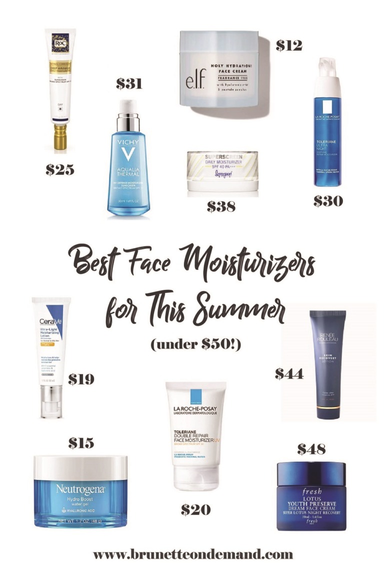 Best Face Moisturizers for This Summer Under 50 BRONDEMA