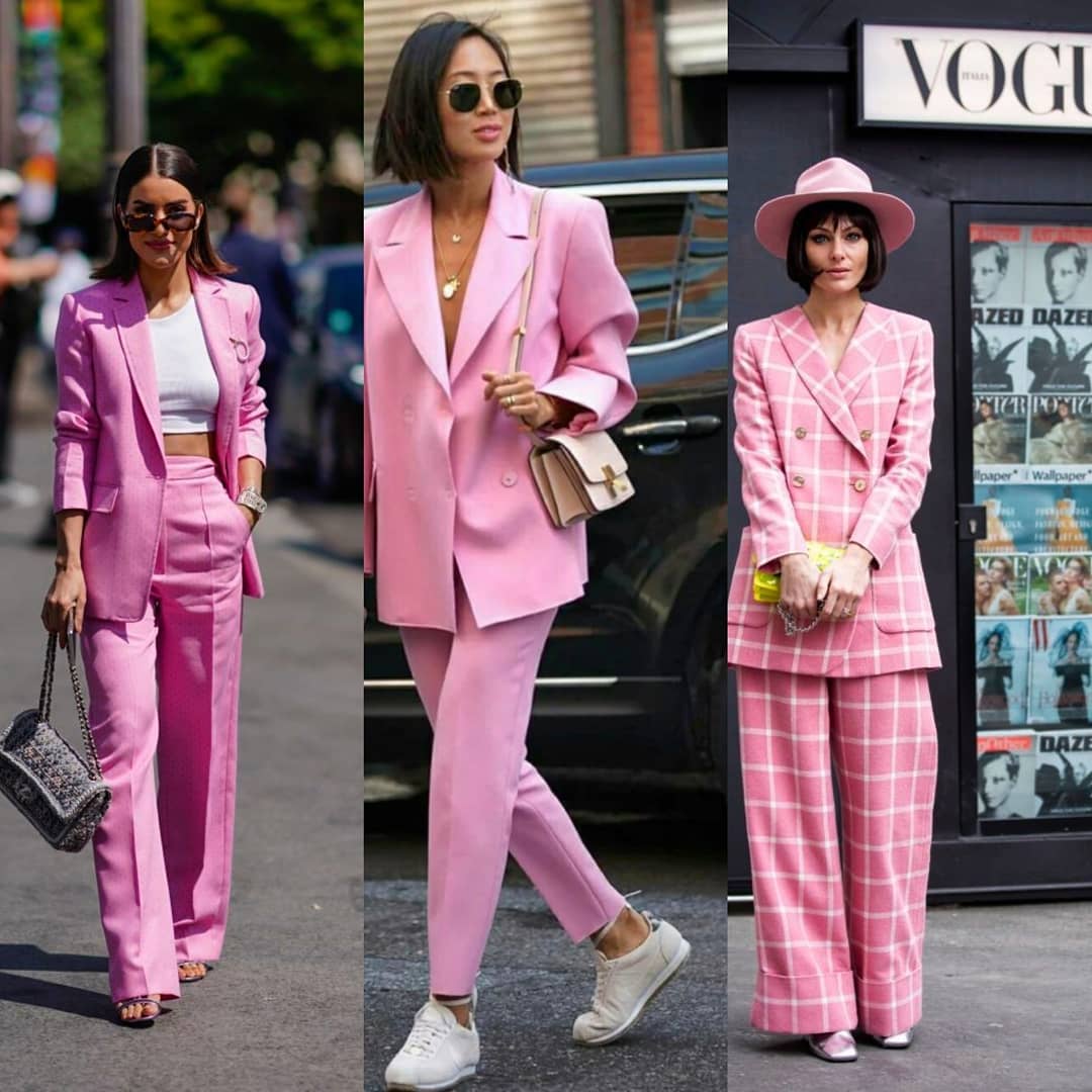 19 Pink suit ideas  pink suit, suits for women, how to wear
