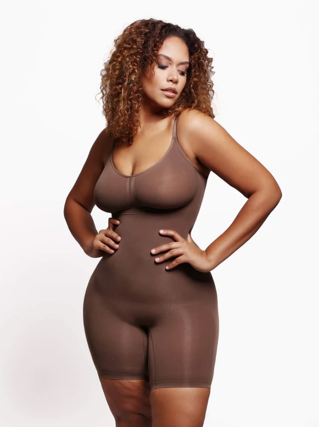 Popilush Shapewear Bodysuit For Women Tummy Control Long Sleeve Thong Bodysuit  With Built In Bra Fall Outfits For Women 2023