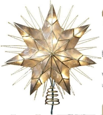 Christmas Lighted Star Tree Topper on Amazon