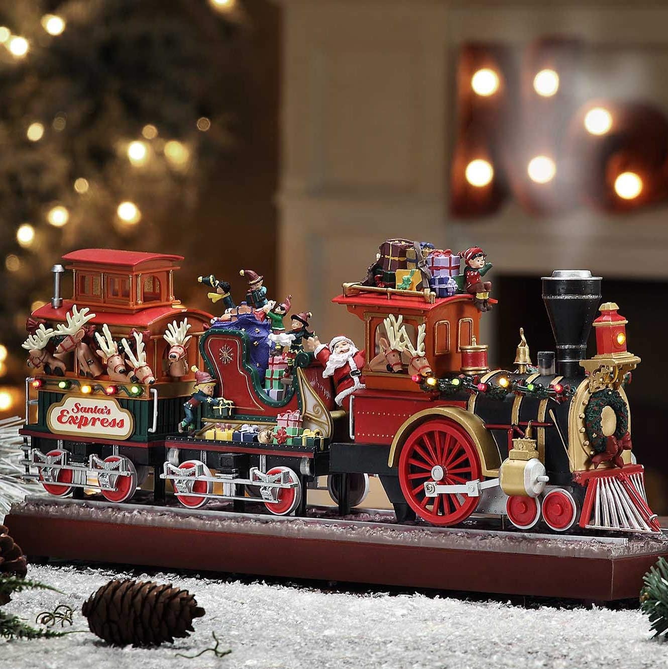 Mr. Christmas Animated Musical Santa's Train Express on Amazon